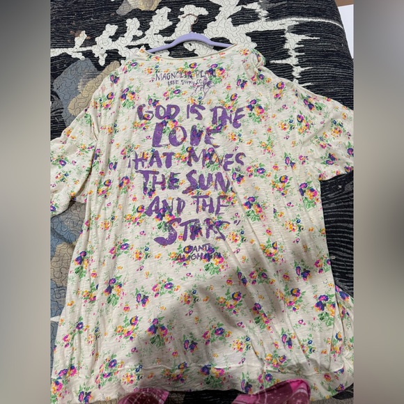 NWT Magnolia Pearl Kitten Francis Pullover cotton jersey top oversized one size - Picture 6 of 6